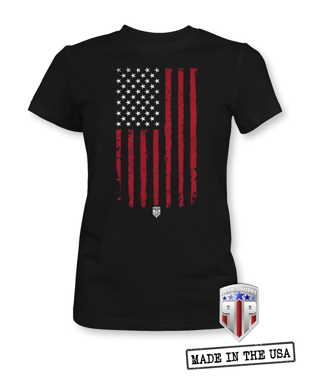 Tattered American Flag - USA Apparel Shirts - Women's Patriotic Shirts –  Proper Patriot