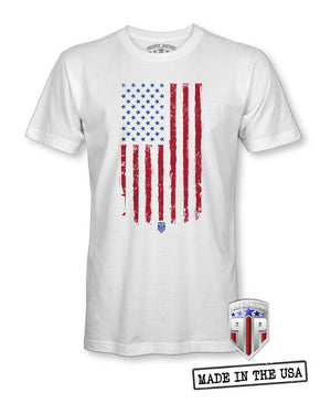 Tattered American Flag - USA Apparel - Patriotic Shirts for Men - Proper Patriot